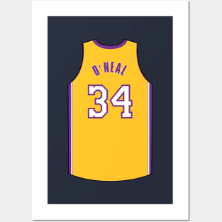 Shaquille O Neal Los Angeles Jersey Qiangy Posters and Art